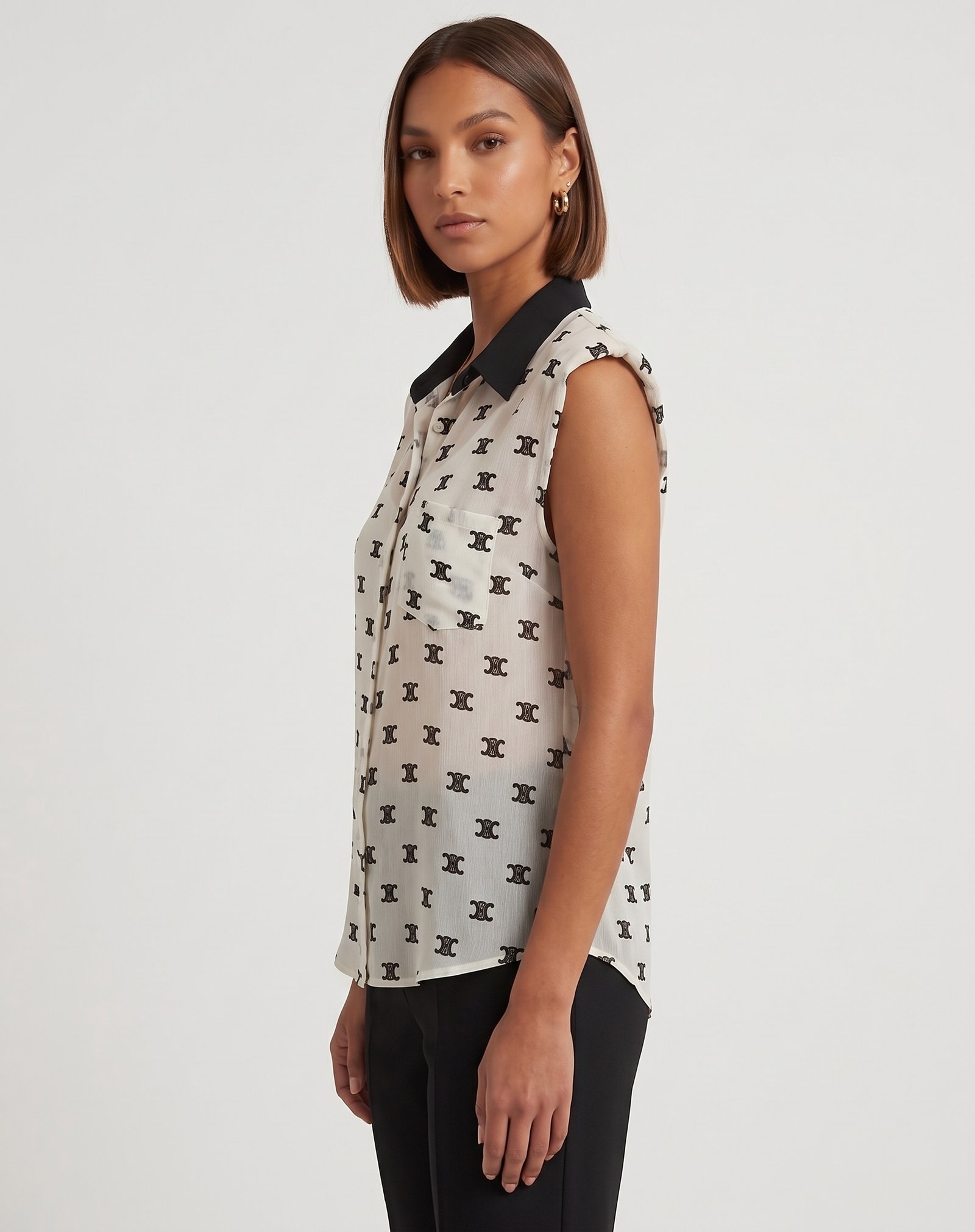 zf shirt sheer organza side zf shirt sheer organza side