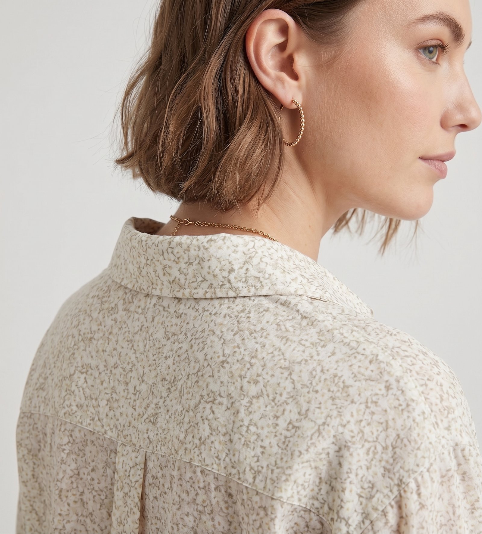 zf shirt crop grn bk collar zf shirt crop grn bk collar