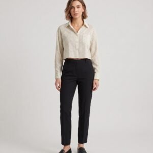 zf shirt crop grn frnt